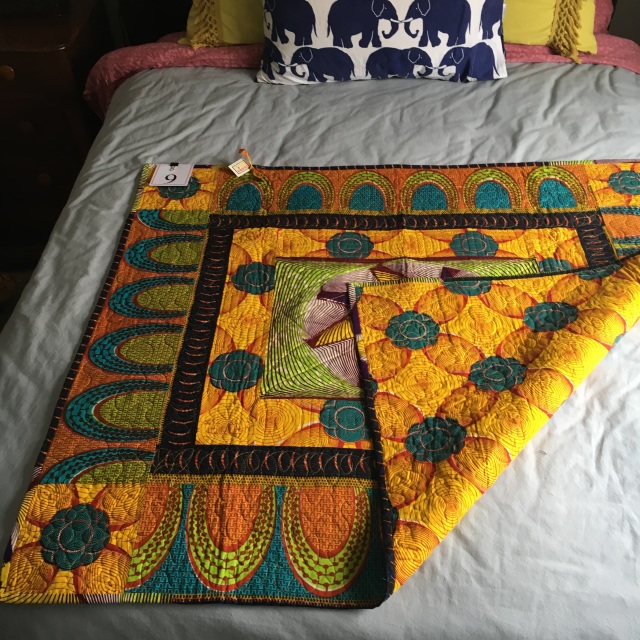 Handcrafted African Quilt 42” x 44” Q161209
